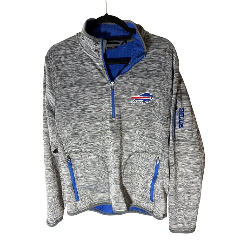 Buffalo Bills Football Men's Fast Pace 1/2 Zip Pullover Jacket size Medium